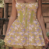 Bow Strap Tunic Floral Dress