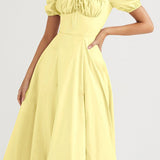 Tie Strap Split Hem Maxi Dress