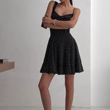 Polka Dot A-Line Cami Mini Dress