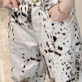 Vintage Leopard High Waist Jeans