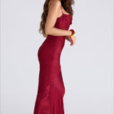Crocodile Print Strapless Layered Bodycon Party Dres