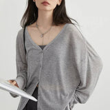 Lightweight V-Neck Knit Cardigan