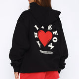 We Don't Talk Anymore Oversized Hoodie Black