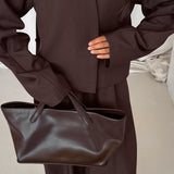 Solid V-neck Cardigan Tapered Two Piece Set