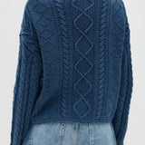 Vintage Loose Knit Flag Blouse