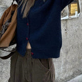 Vintage Loose Fit Round Neck Knit Sweater