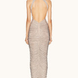 Luxury Rhinestone Sparkle Backless In-Stock Party Dress