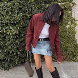 Vintage Suede Pocket Jacket