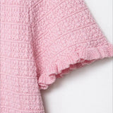 Solid Knit Short Sleeve Cardigan