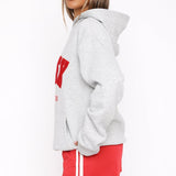 Give It Away Oversized Hoodie Dark Grey Marle