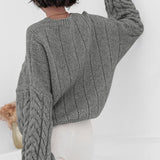 Vintage Chunky Knit Cable Sweater