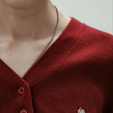 Vintage Embroidered Knit Cardigan