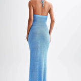 Beverly Floral Appliqué Crochet Maxi Dress