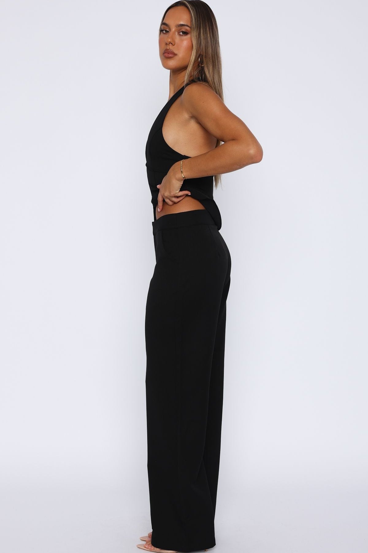 Only Acting Pants Black