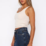 All Your Problems Denim Skort Dark Blue
