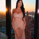 Jenna - Shimmer Fishtail Maxi Dress