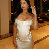 Roxanna - Sleeveless Corset Midi Dress
