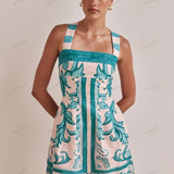 Trendy Casual Printed Spaghetti Strap Mini Dress