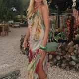 Isla | Backless Chiffon Maxi Dress