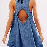 Sunset Stroll Denim Mini Dress