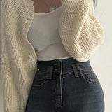 Elegant Knit Batwing Cardigan