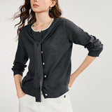 Shawl Layered Knit Cardigan