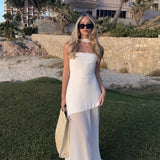 Elegant Strapless Sleeveless Maxi Dress