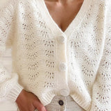 Lace Detail Long Sleeve Cardigan
