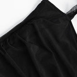 Polka Dot Halter Cropped Ruched Tie Front Tank Top