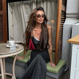 Sexy Polka Dot Cami Long Maxi Dress