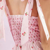 Tie-Back Maxi Floral Dress