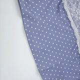 Lace Polka Dot Print Crop Tank Mini Skirt Set