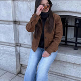 Vintage Suede Pocket Jacket