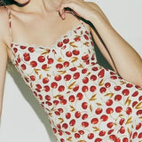 Cherry Blossom Split Maxi Floral Dress