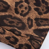 Leopard Print Trench Style Overcoat