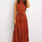 Boho Women Long A-Line Off Shoulder Elegant Sash Maxi Dress Women
