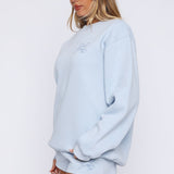 Love You Forever Oversized Sweater Baby Blue