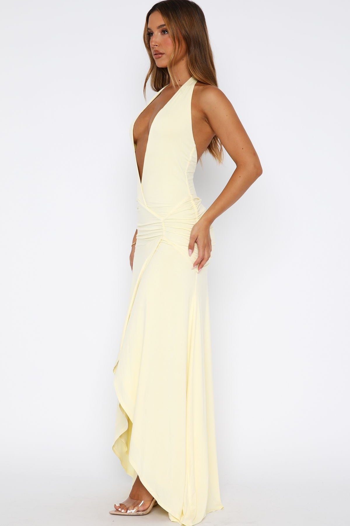 Grande Dame Maxi Dress Lemon