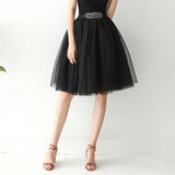 2025 Women Denim Workwear Skirt Draw Pleat Casual Fashion Elastic Waist Skirt