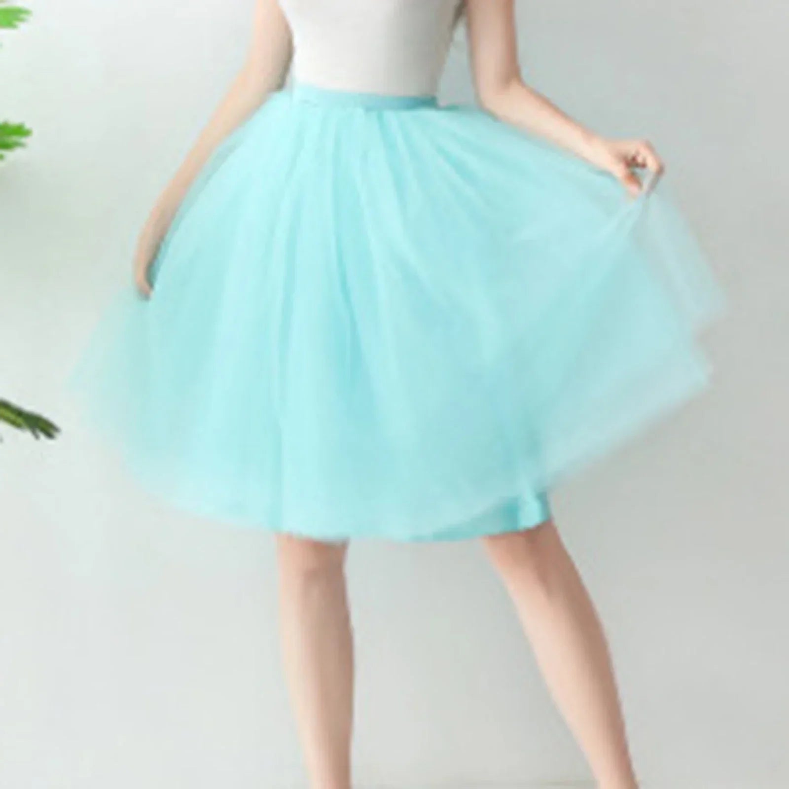 2025 Women Denim Workwear Skirt Draw Pleat Casual Fashion Elastic Waist Skirt