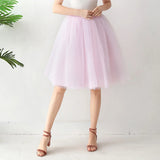2025 Women Denim Workwear Skirt Draw Pleat Casual Fashion Elastic Waist Skirt