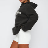Twin Flame Oversized Hoodie Charcoal