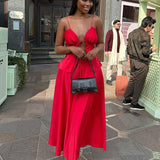 Chic Tie Cami High Waist Skirt Set