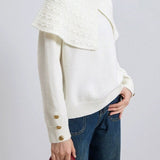 Oversized Collared Pullover Sweater