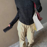 Thick Turtleneck Knit Sweater