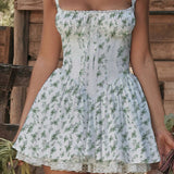 Bow Strap Tunic Floral Dress