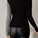 Color Block Striped Sweater