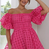 Danika - Puff Sleeve Mini Dress