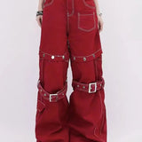 Streetwear Detachable Wide Leg Jeans