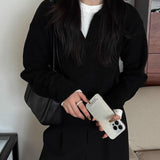 Slouchy Polo Style Sweater